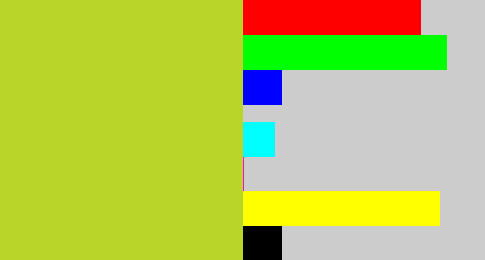 Hex color #bad529 - yellowish green