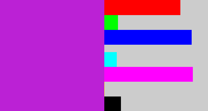 Hex color #bb21d5 - purple/pink