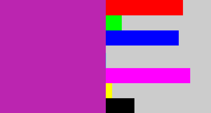 Hex color #bb25b0 - barney