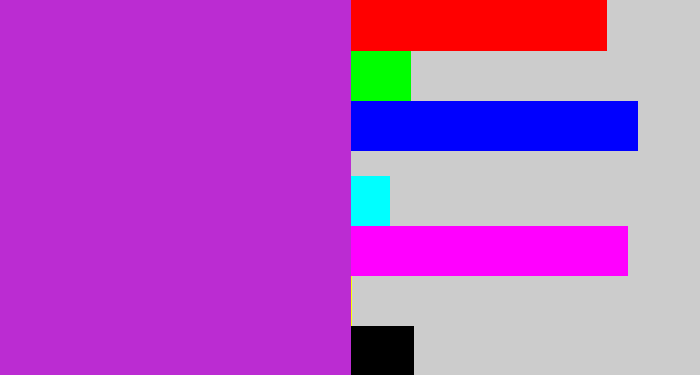 Hex color #bb2cd2 - purple/pink