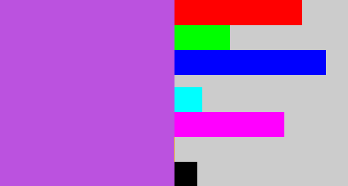 Hex color #bb52df - lightish purple