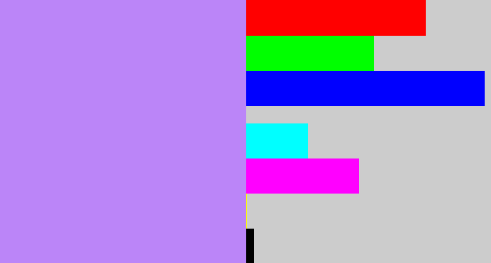Hex color #bb85f8 - liliac