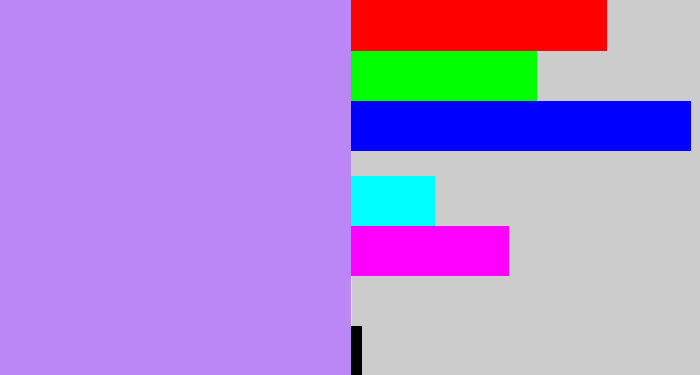 Hex color #bb87f7 - liliac