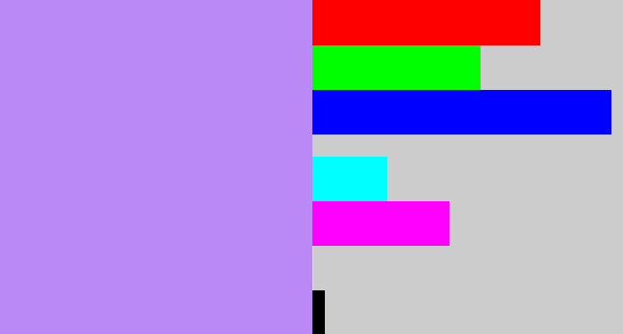 Hex color #bb89f6 - liliac