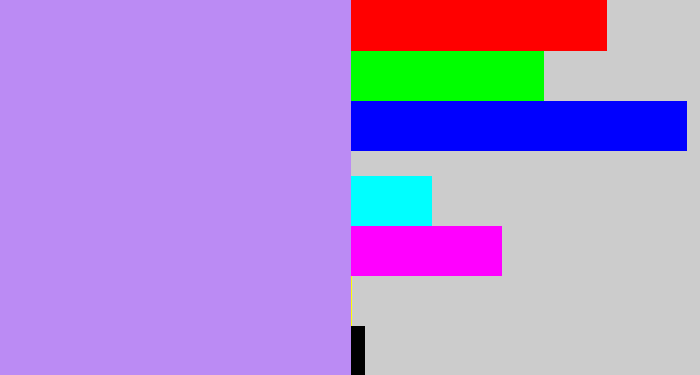 Hex color #bb8bf4 - liliac