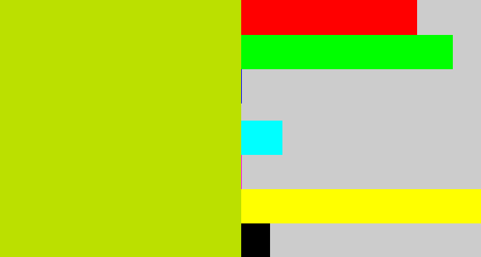 Hex color #bbe000 - green/yellow