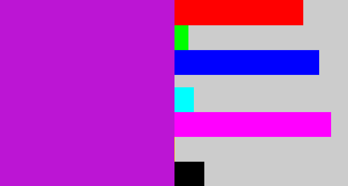 Hex color #bc15d4 - vibrant purple