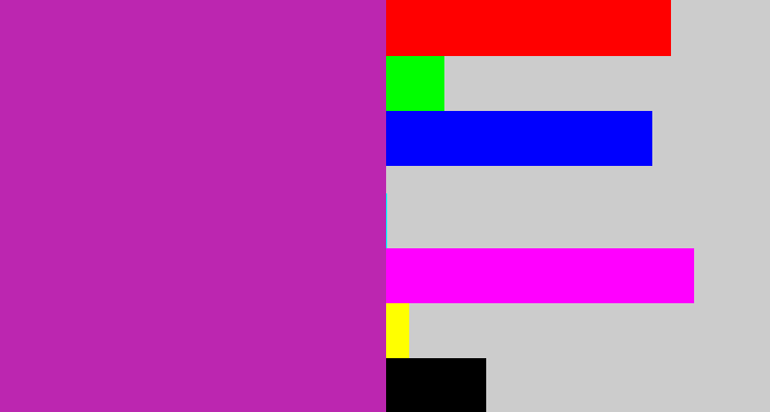 Hex color #bc26b0 - barney