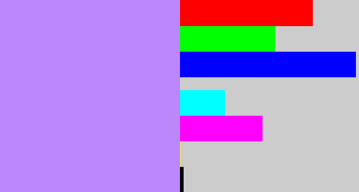 Hex color #bc87fb - liliac