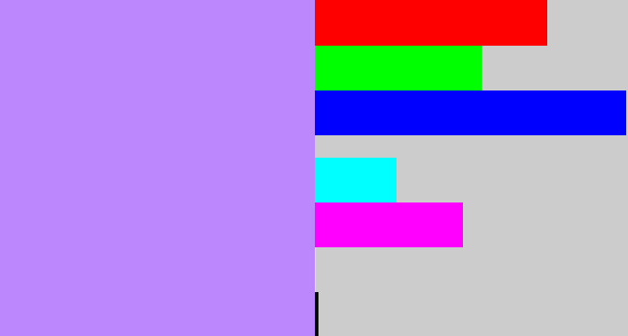 Hex color #bc87fd - liliac