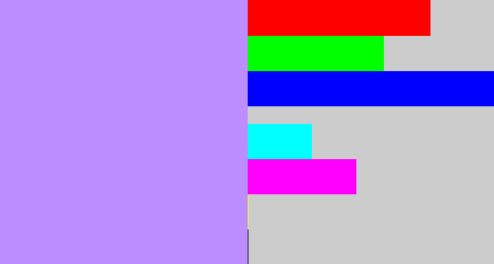 Hex color #bc8dfe - liliac