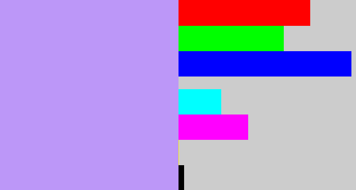 Hex color #bc97f8 - liliac