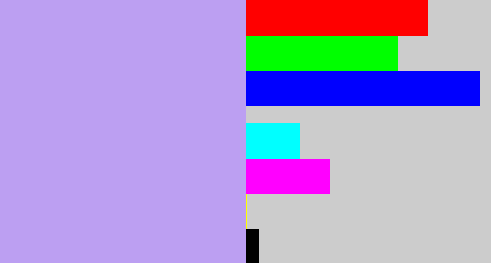 Hex color #bc9ff2 - lavender