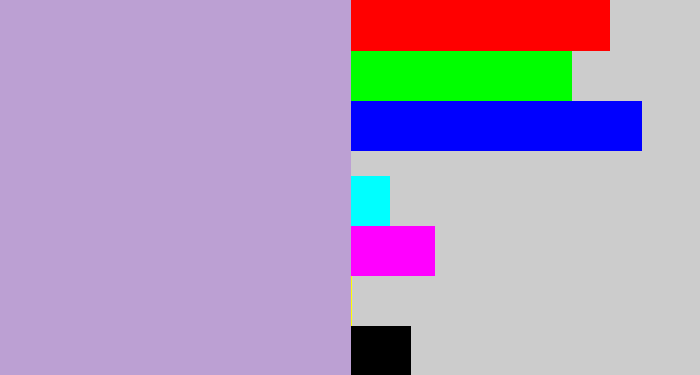 Hex color #bca0d3 - pale purple
