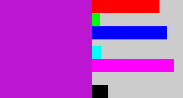 Hex color #bd16d2 - vibrant purple