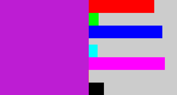 Hex color #bd1dd3 - purple/pink