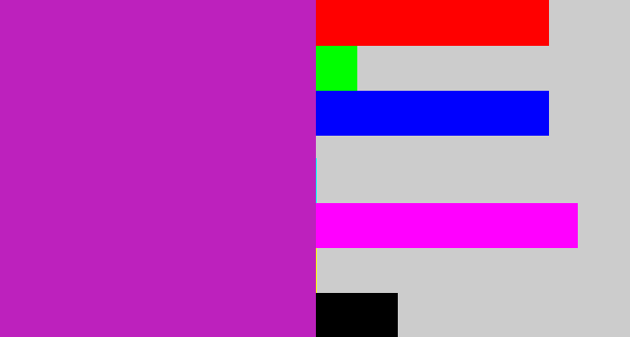 Hex color #bd21bd - barney