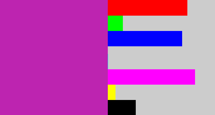 Hex color #bd24b0 - barney