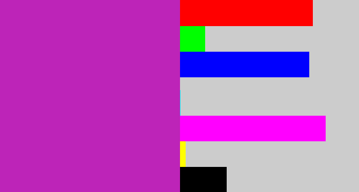 Hex color #bd24b8 - barney