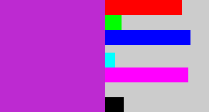 Hex color #bd2ad1 - purple/pink