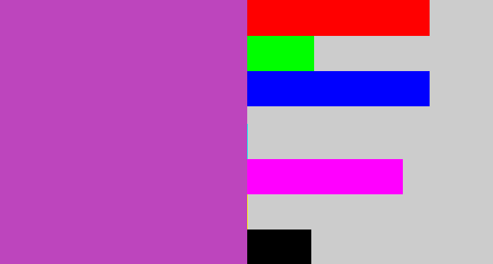 Hex color #bd45bd - pinky purple