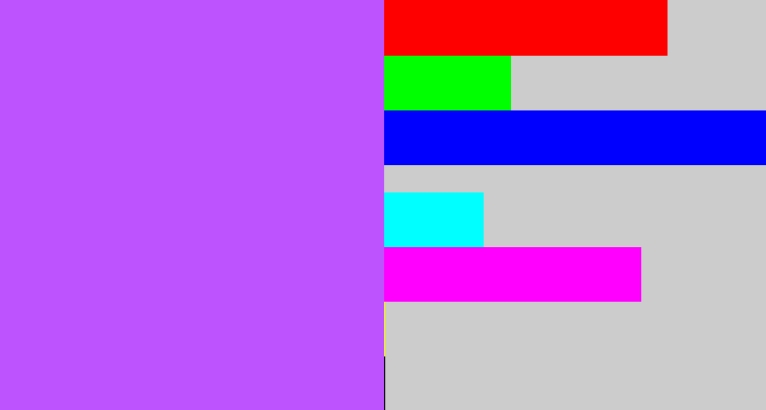 Hex color #bd53ff - bright lavender