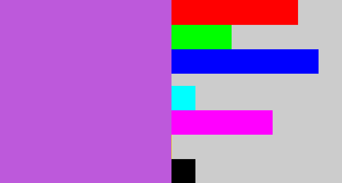 Hex color #bd59db - lightish purple