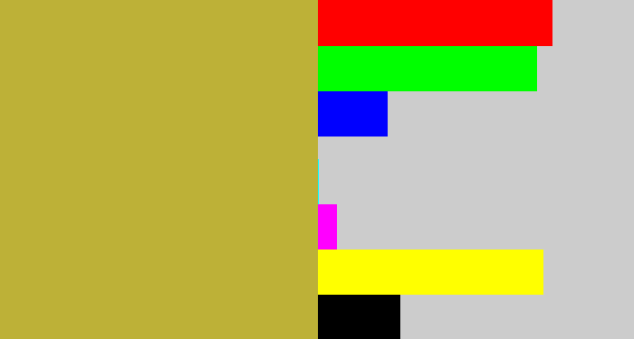 Hex color #bdb137 - booger