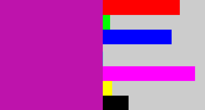 Hex color #be13ac - barney