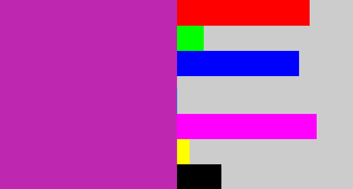 Hex color #be27b0 - barney