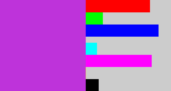 Hex color #be33da - purple/pink