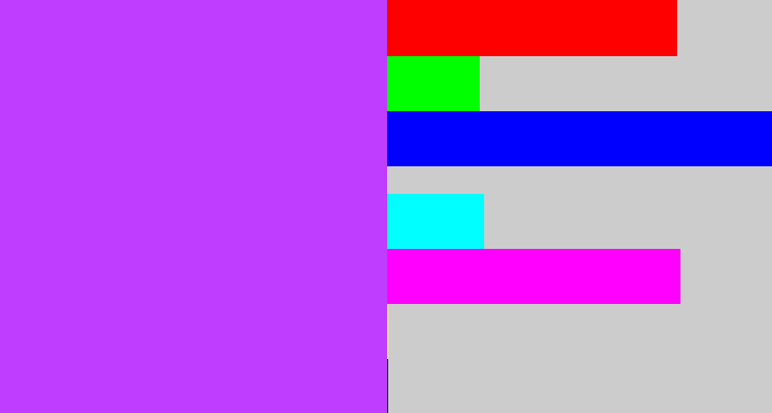 Hex color #be3dff - electric purple