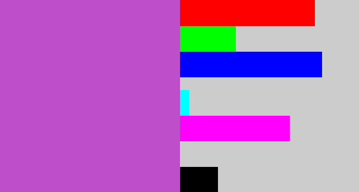 Hex color #be4ec9 - pinky purple
