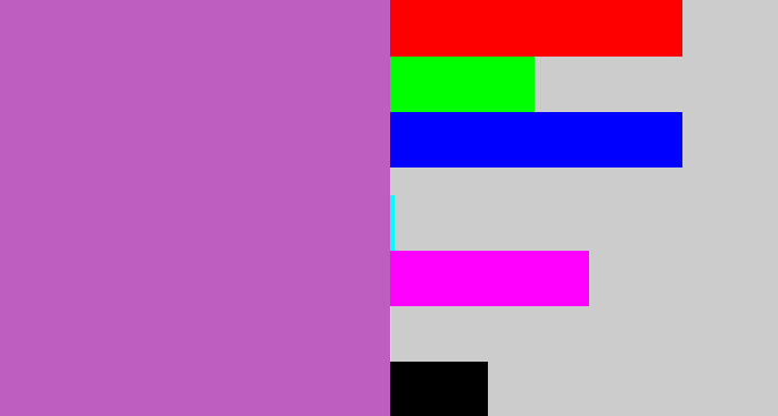 Hex color #be5ec0 - pinky purple
