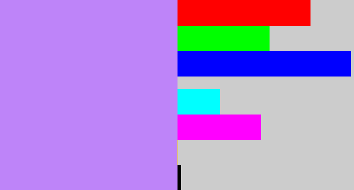 Hex color #be84f9 - liliac