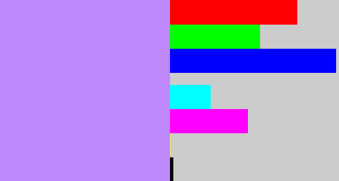 Hex color #be88fb - liliac