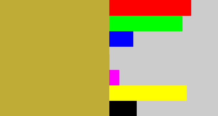 Hex color #beac37 - booger