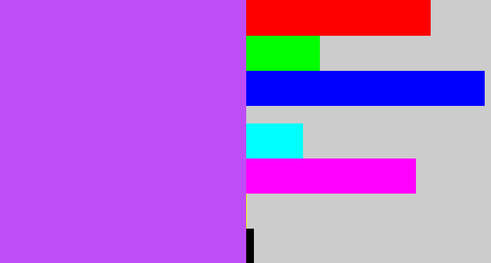 Hex color #bf4df7 - bright lilac