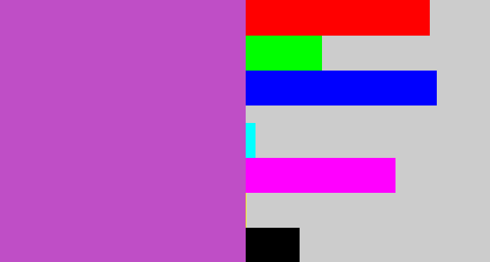 Hex color #bf4ec6 - pinky purple