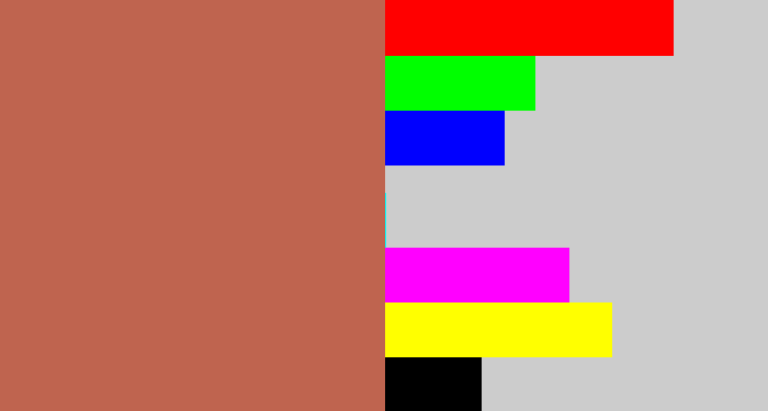 Hex color #bf644f - adobe