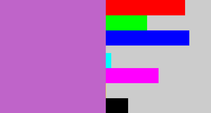 Hex color #bf64c9 - orchid