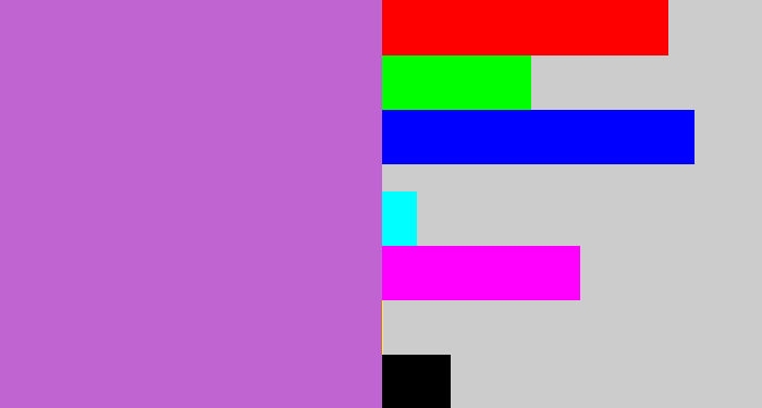 Hex color #bf64d1 - orchid