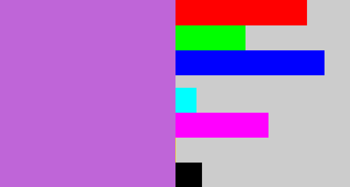 Hex color #bf65d8 - orchid