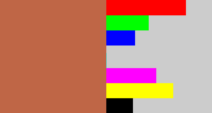 Hex color #bf6646 - adobe