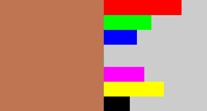 Hex color #bf7551 - adobe