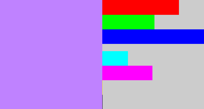 Hex color #bf82ff - liliac