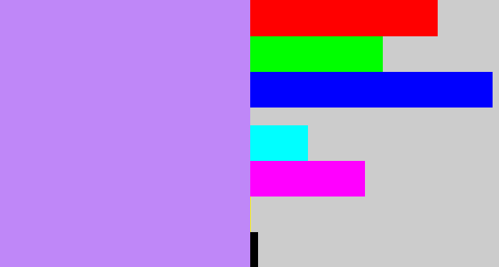 Hex color #bf87f8 - liliac