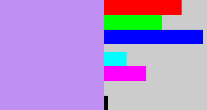 Hex color #bf8ff4 - liliac