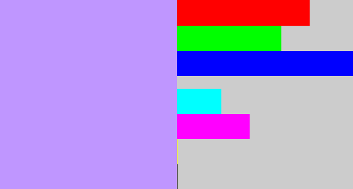 Hex color #bf96ff - liliac
