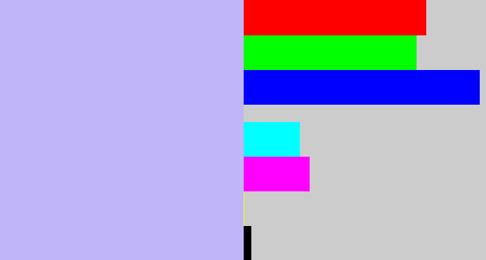 Hex color #bfb5f7 - pale violet